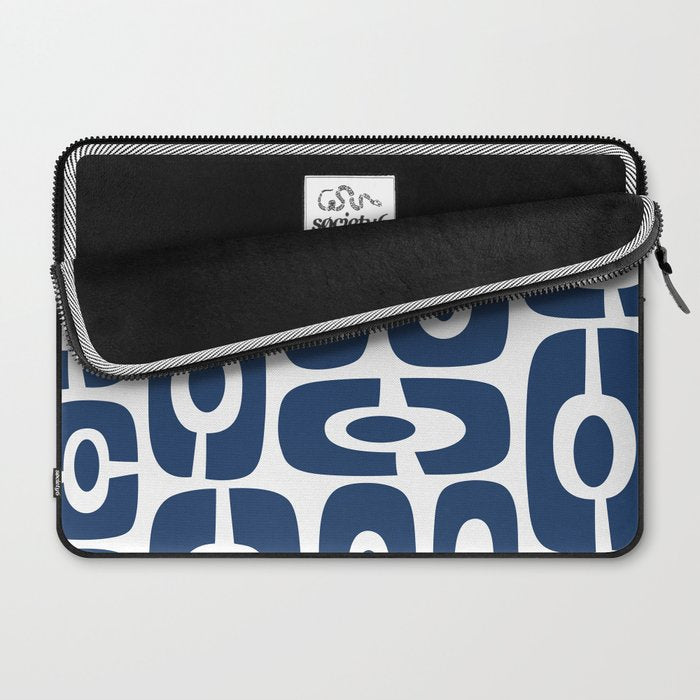 Mid Century Modern Decorating 241 Navy Blue Laptop Sleeve Gallery Image 2