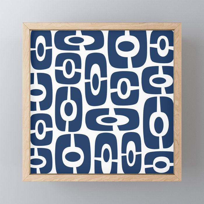 Mid Century Modern Decorating 241 Navy Blue Mini Art Print Gallery Image 1