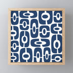 Mid Century Modern Decorating 241 Navy Blue Mini Art Print Gallery Image 1