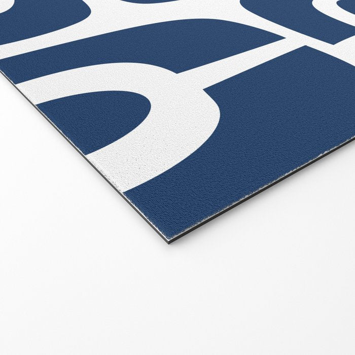Mid Century Modern Decorating 241 Navy Blue Welcome Mat Gallery Image 2
