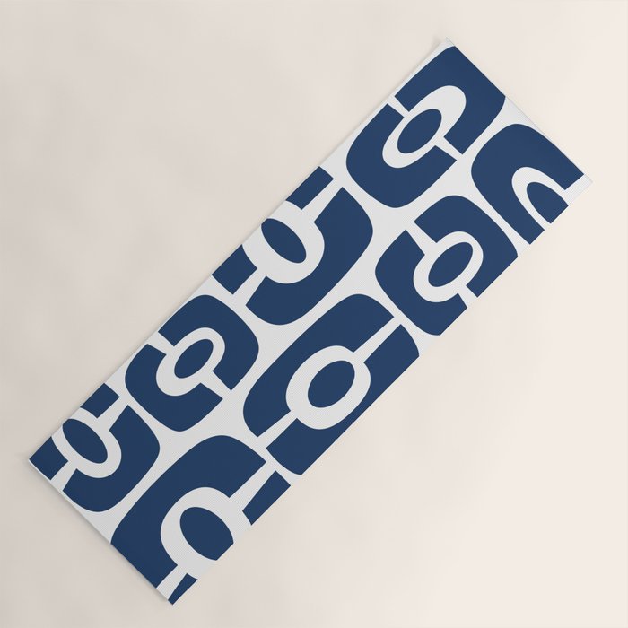 Mid Century Modern Decorating 241 Navy Blue Yoga Mat Gallery Image 1
