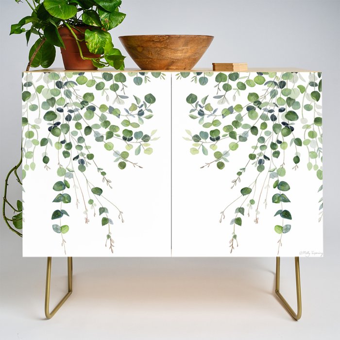 Eucalyptus Watercolor Credenza Gallery Image 1
