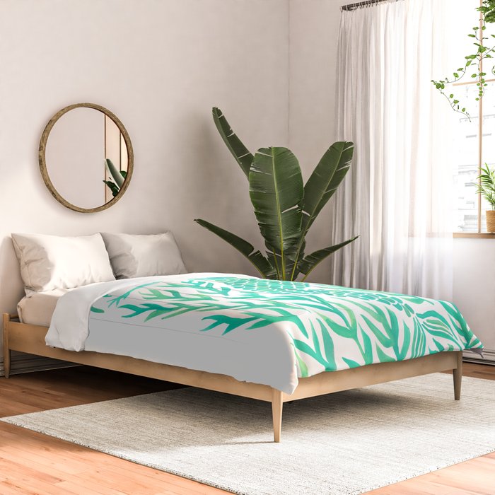 Kelp Forest Mermaid - Mint Palette Comforter Gallery Image 2