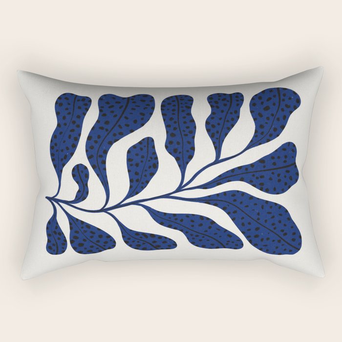 Blue Plant #2 Rectangular Pillow Gallery Image 2