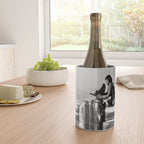 1930 Margaret Bourke-White atop of the world New York City skyline black and white photograph Wine Chiller Gallery Image 4