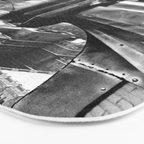 1930 Margaret Bourke-White atop of the world New York City skyline black and white photograph Bath Mat Gallery Image 3