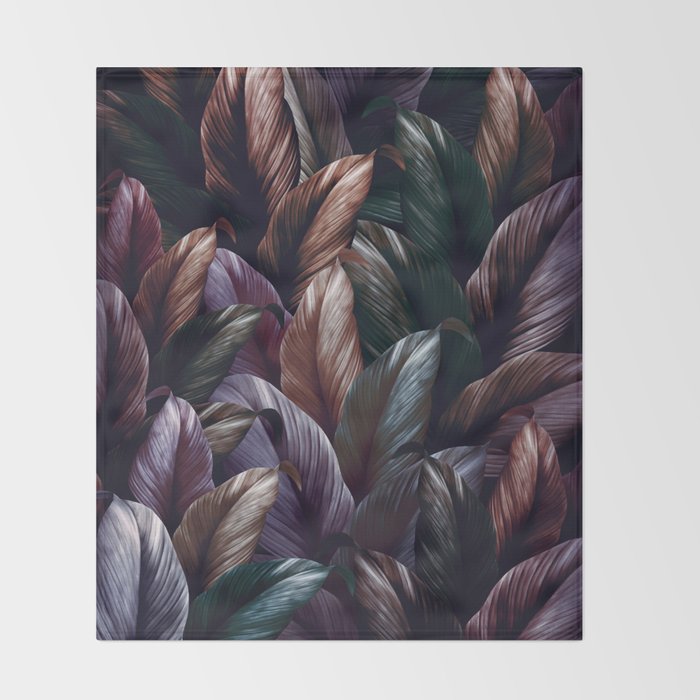Midnight Forest V Throw Blanket Gallery Image 2