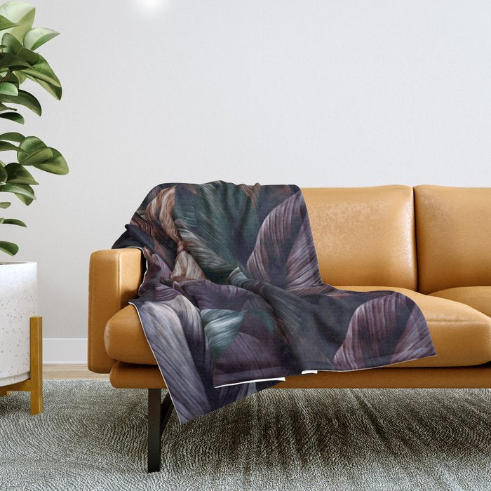 Midnight Forest V Throw Blanket Gallery Image 1