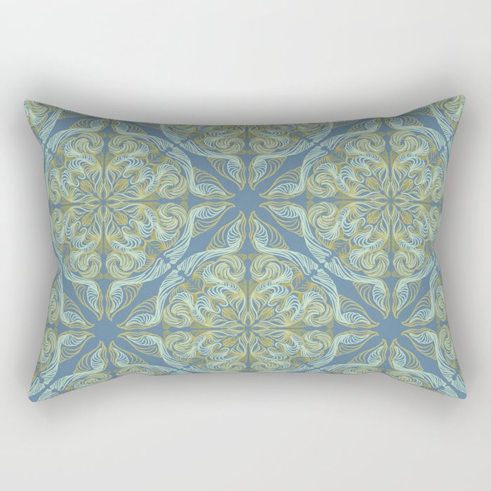 AT Pattern 2 green Rectangular Pillow Gallery Image 1