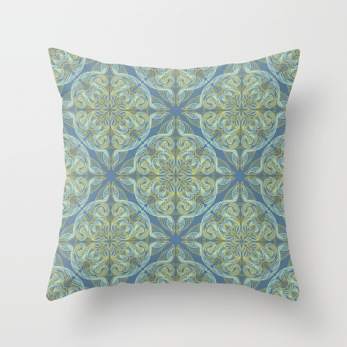 AT Pattern 2 green Throw Pillow Gallery Image 6