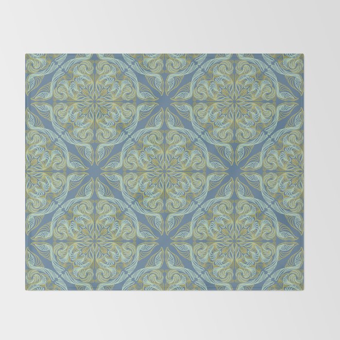 AT Pattern 2 green Throw Blanket Gallery Image 2