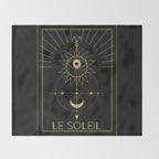 Le Soleil or The Sun Tarot Throw Blanket Gallery Image 2