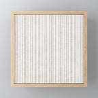 AEGEAN SOFT TICKING STRIPE Mini Art Print Gallery Image 1
