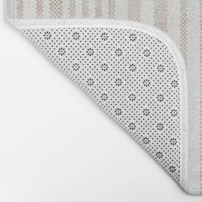 AEGEAN SOFT TICKING STRIPE Bath Mat Gallery Image 2