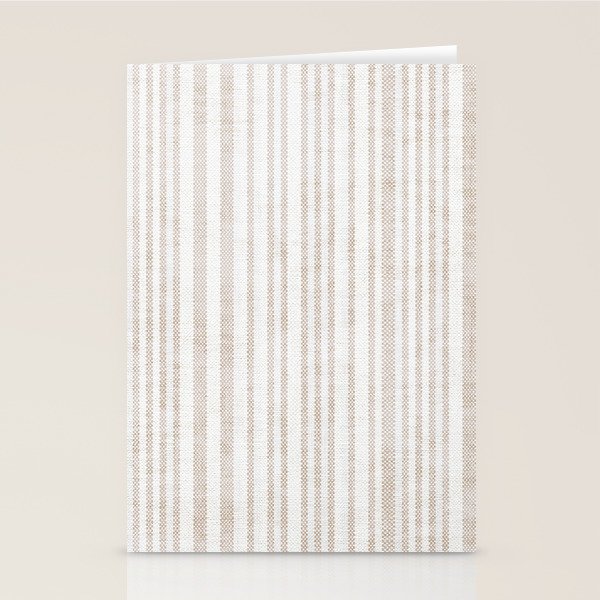 AEGEAN SOFT TICKING STRIPE Stationery Card Gallery Image 1