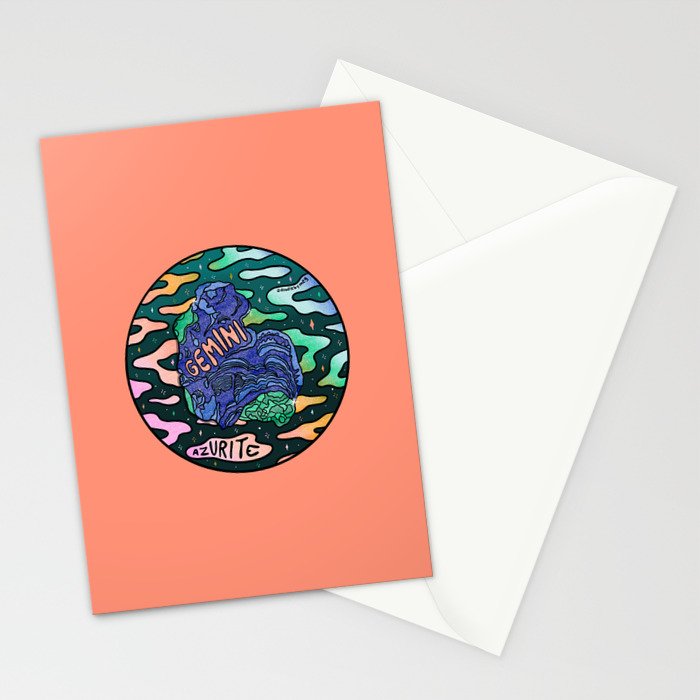 Gemini Crystal Stationery Card Gallery Image 2