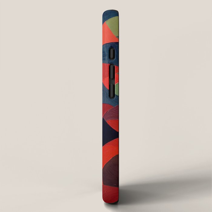 Grün-Rot Otto Freundlich 1939 Abstract Art Mid Century Modern Geometric Colorful Shapes Hard Edge iPhone Case Gallery Image 2