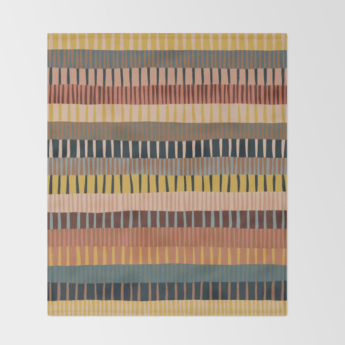 Mix of Stripes #2 Throw Blanket Gallery Image 2