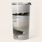 Neutral Coastal Seascape Minimal Landscape Travel Mug Gallery Image 2
