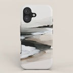 Neutral Coastal Seascape Minimal Landscape iPhone Case Gallery Image 1