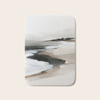 Neutral Coastal Seascape Minimal Landscape Bath Mat Gallery Image 1