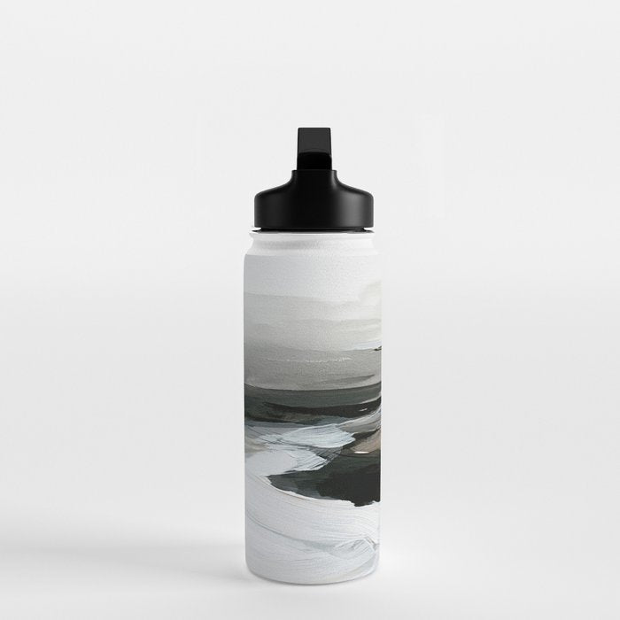 Neutral Coastal Seascape Minimal Landscape Water Bottle Gallery Image 3