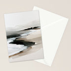 Neutral Coastal Seascape Minimal Landscape Stationery Card Gallery Image 2