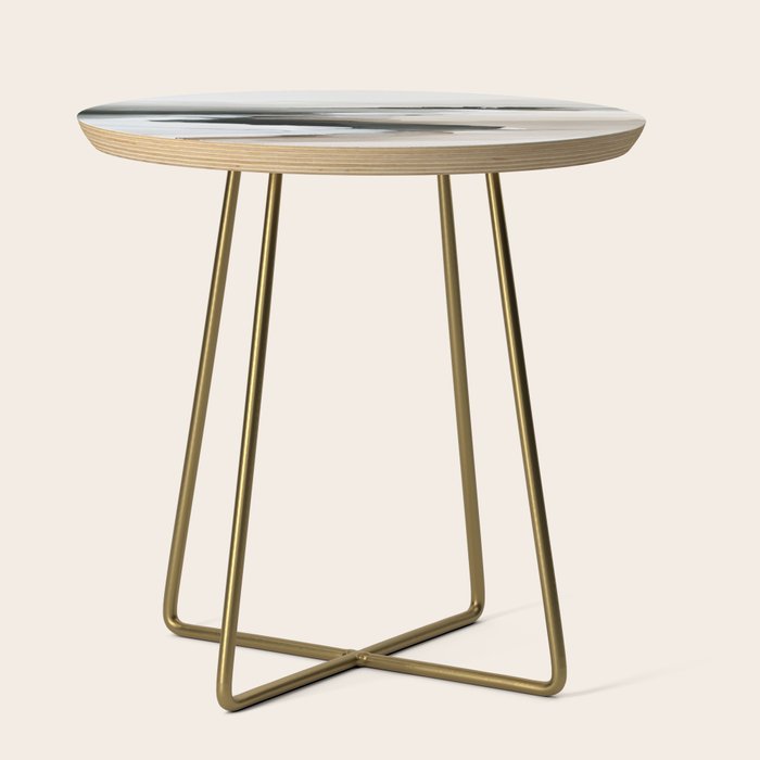 Neutral Coastal Seascape Minimal Landscape Side Table Gallery Image 1