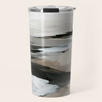 Neutral Coastal Seascape Minimal Landscape Travel Mug Gallery Image 1