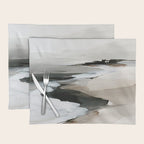 Neutral Coastal Seascape Minimal Landscape Placemat Gallery Image 1