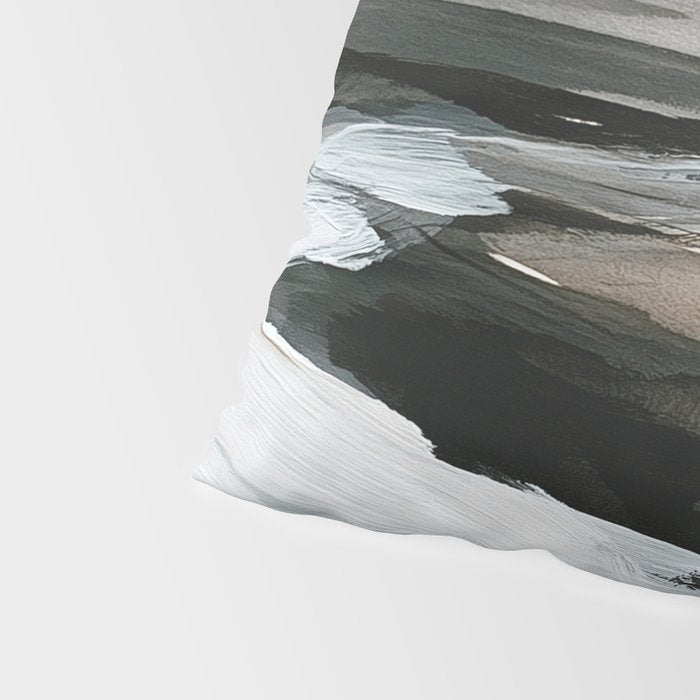 Neutral Coastal Seascape Minimal Landscape Pillow Sham Gallery Image 4
