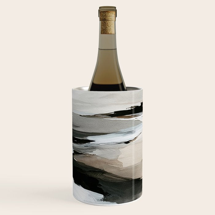 Neutral Coastal Seascape Minimal Landscape Wine Chiller Gallery Image 1