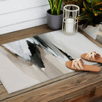 Neutral Coastal Seascape Minimal Landscape Outdoor Rug Gallery Image 2