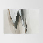 Neutral Coastal Seascape Minimal Landscape Rug Gallery Image 2