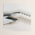 Neutral Coastal Seascape Minimal Landscape Wrapping Paper Gallery Image 3