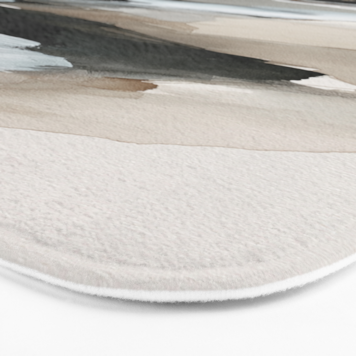 Neutral Coastal Seascape Minimal Landscape Bath Mat Gallery Image 3
