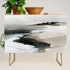 Neutral Coastal Seascape Minimal Landscape Credenza Gallery Image 1