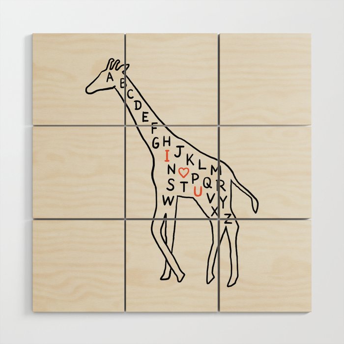 I love you as high as I can reach Wood Wall Art Gallery Image 1