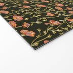 Dark Botanical Pattern Welcome Mat Gallery Image 2