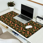 Dark Botanical Pattern Desk Mat Gallery Image 2