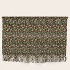 Dark Botanical Pattern Wall Hanging Gallery Image 1