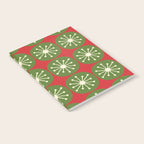 Mid Century Modern Atomic Dots Retro Christmas Pattern Notebook Gallery Image 2