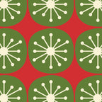 Mid Century Modern Atomic Dots Retro Christmas Pattern Coffee Mug Gallery Image 2