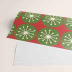 Mid Century Modern Atomic Dots Retro Christmas Pattern Wrapping Paper Gallery Image 2