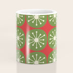 Mid Century Modern Atomic Dots Retro Christmas Pattern Coffee Mug Gallery Image 4