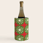Mid Century Modern Atomic Dots Retro Christmas Pattern Wine Chiller Gallery Image 3