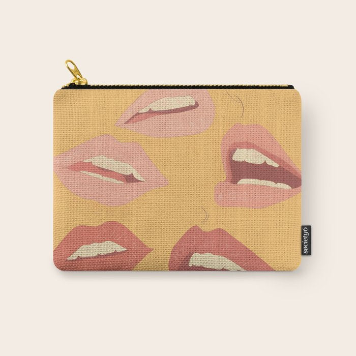 Playful Lips Carry All Pouch Gallery Image 1