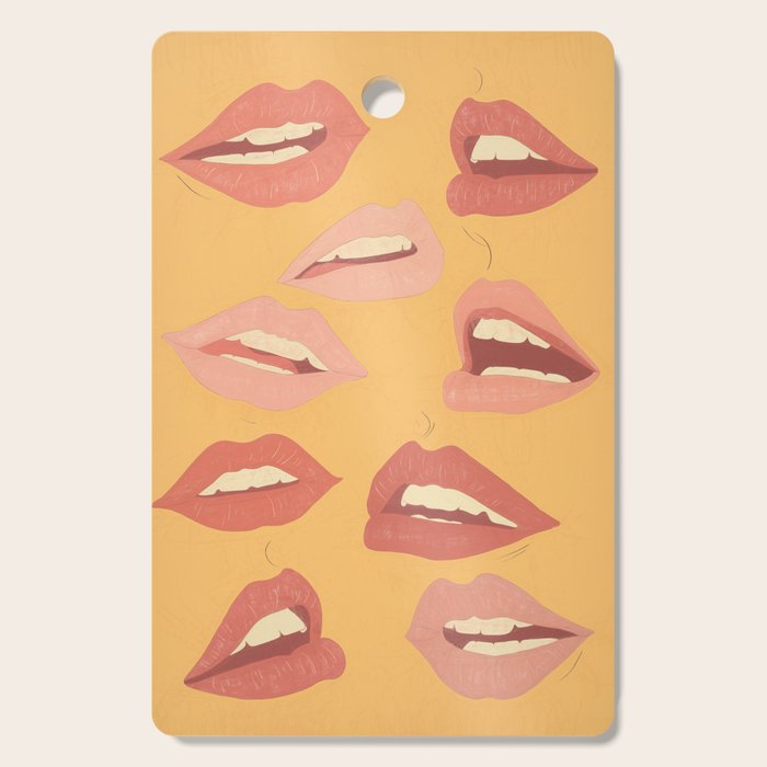 Playful Lips Cutting Board Gallery Image 1