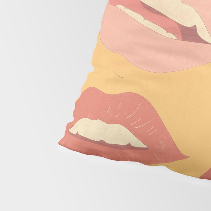 Playful Lips Pillow Sham Gallery Image 4