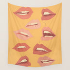 Playful Lips Wall Tapestry Gallery Image 4